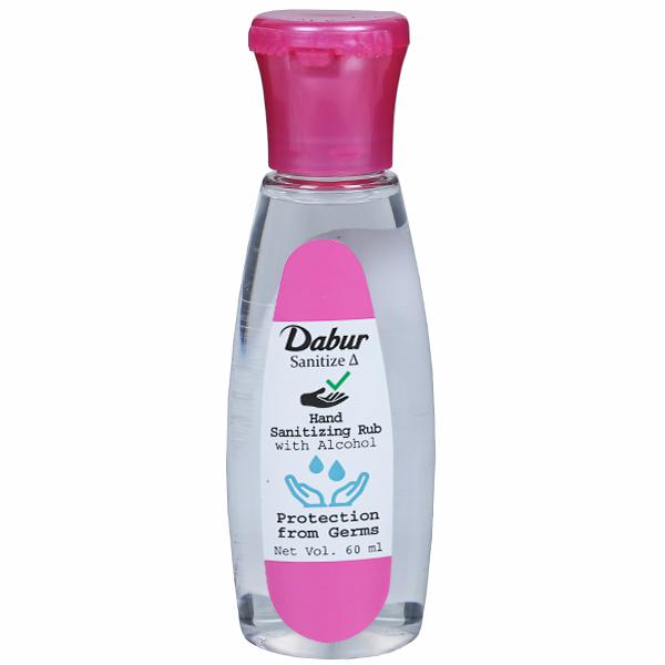 Dabur Hand Sanitizing Rub Hand Sanitizer Bottle  (60 ml)