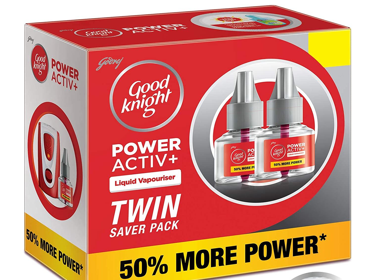 Good Knight Power Activ+ Liquid Vapouriuser Twin Saver pack ( 2*45 ml)
