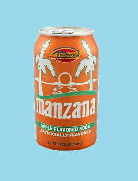 MANZANA (Lata) / APPLE SODA IN CANS 24x12 oz.