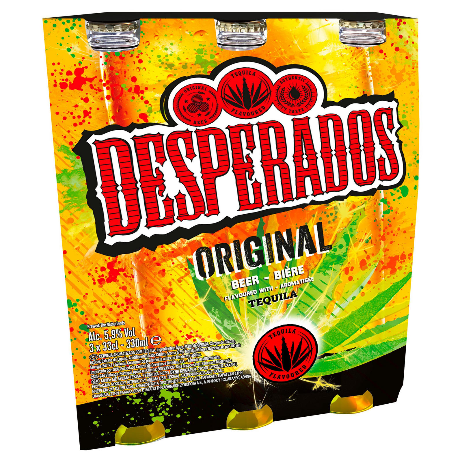 Desperados Tequila Beer 3pk 3x330ml