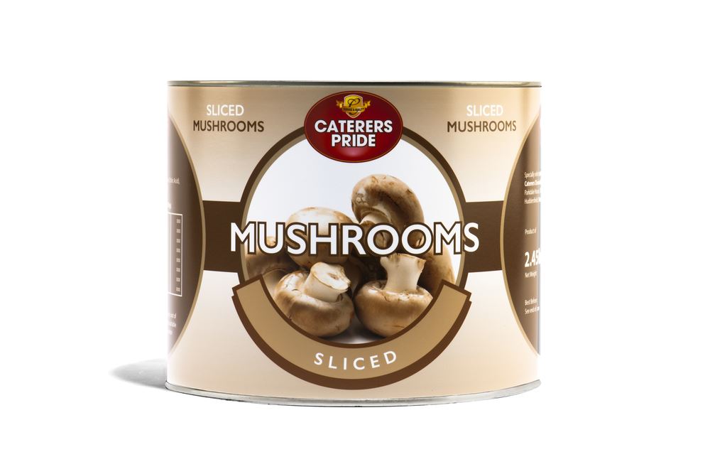 Caterers Pride Sliced Mushrooms 2.55kg x 6pk