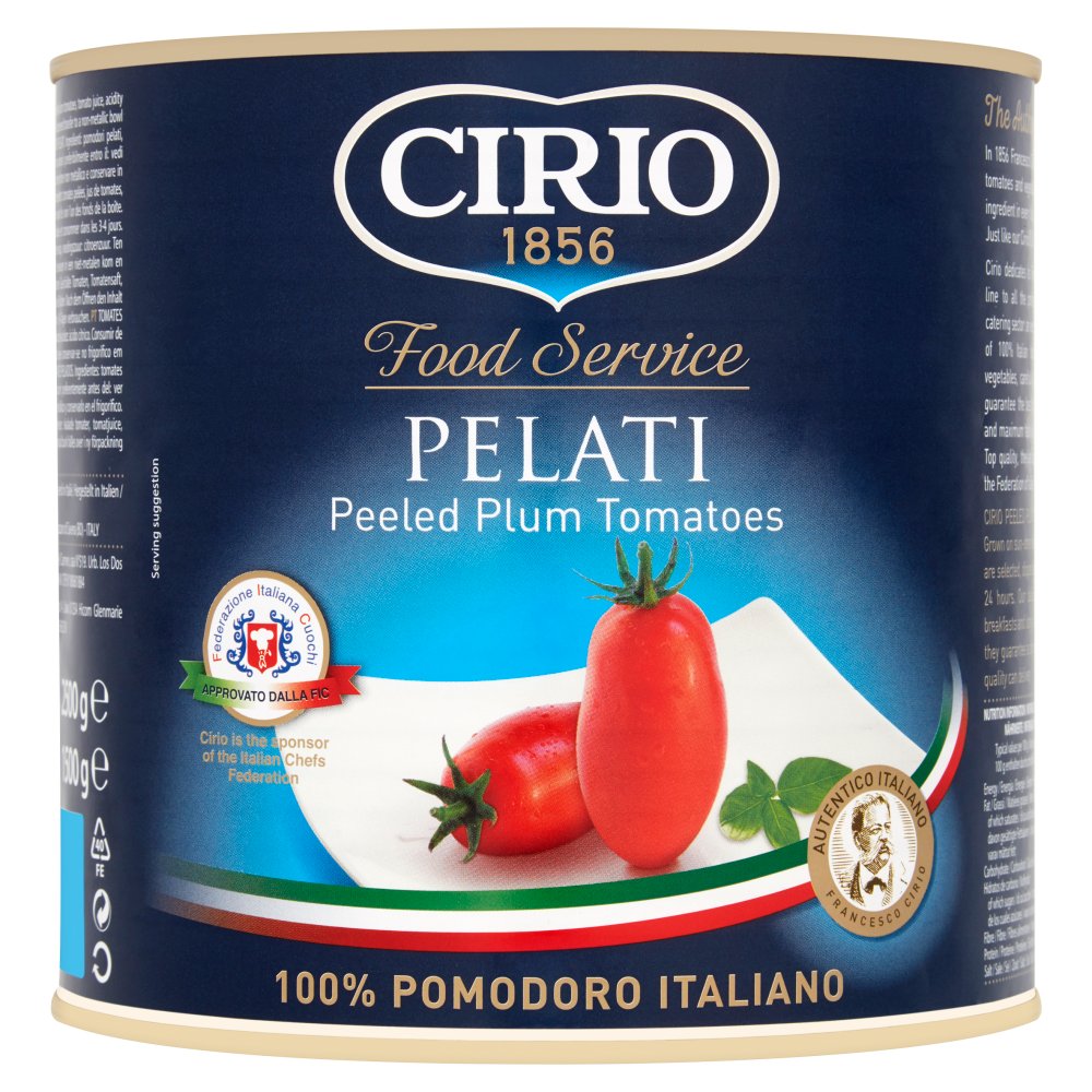 Cirio Plum Tomatoes 2.5kg x 12pk