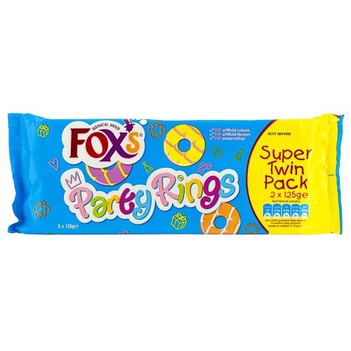 Fox's Party Rings mini sušenky 125 g - Candy-store.cz | Dobroty z celého  světa