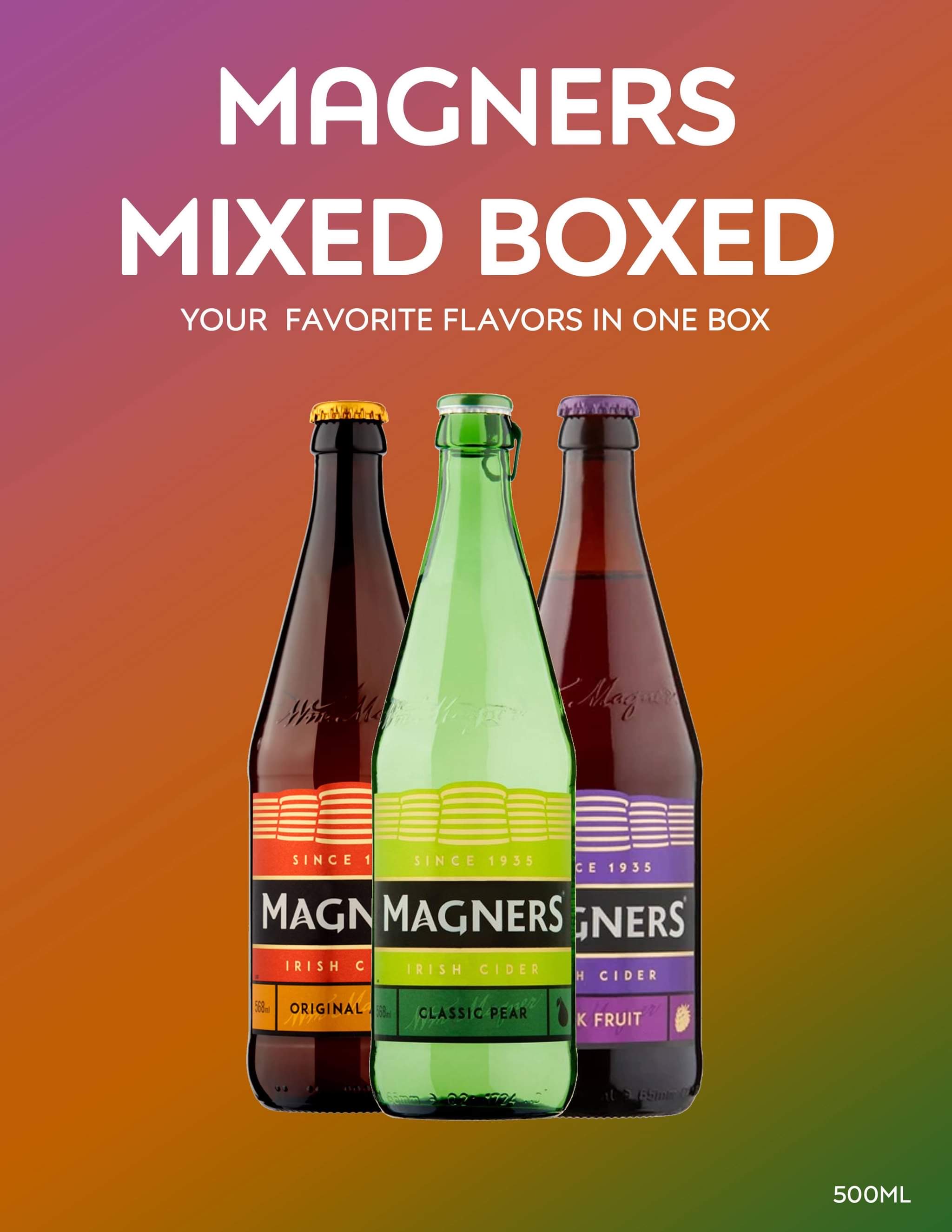 Magners 3 Flavours variety pack x12