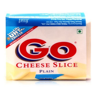 Go Cheese Slices Plain 200gm