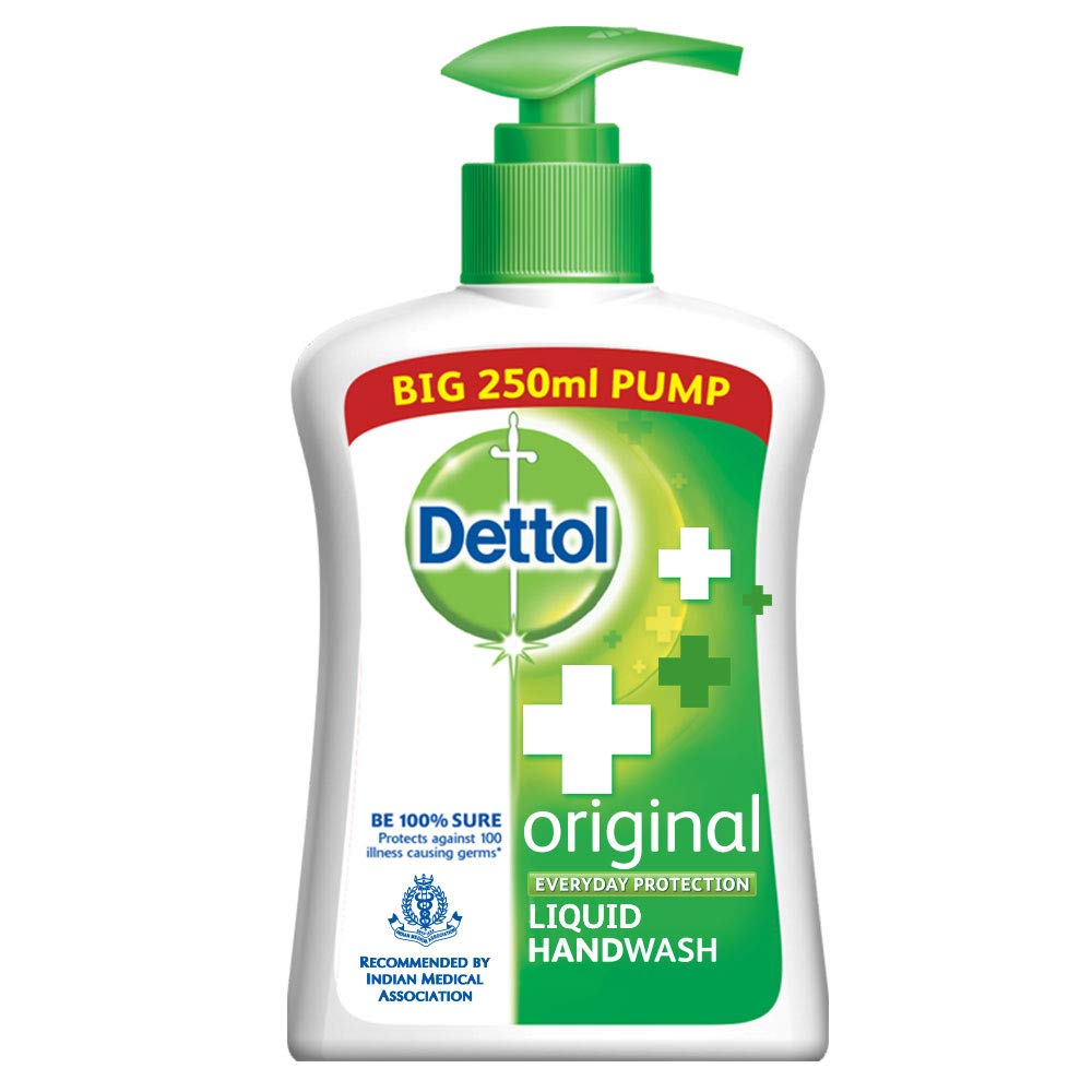 Dettol Germ Protection Handwash Liquid Soap Pump, 250ml