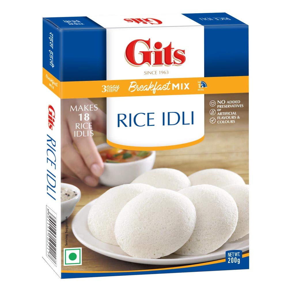 Gits Instant Rice Idli Breakfast Mix, 200g