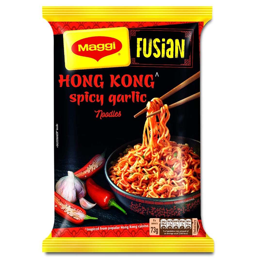 MAGGI Fusian Hong Kong Spicy Garlic Noodles - 73g Pouch