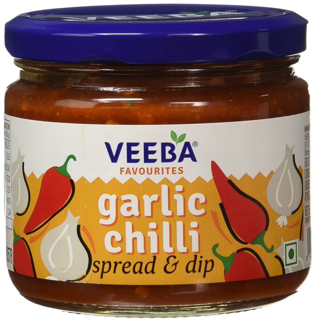 Veeba Garlic Chilli Spread and Dip, 335g