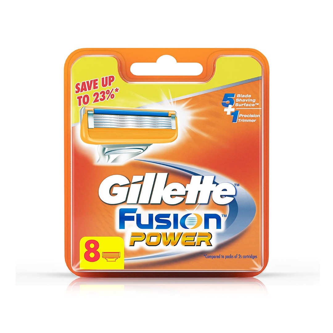 Gillette Fusion Power Shaving Razor Blades - 8 Pieces