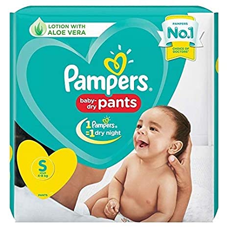 PAMPERS BABY DRY S 4-17 8P