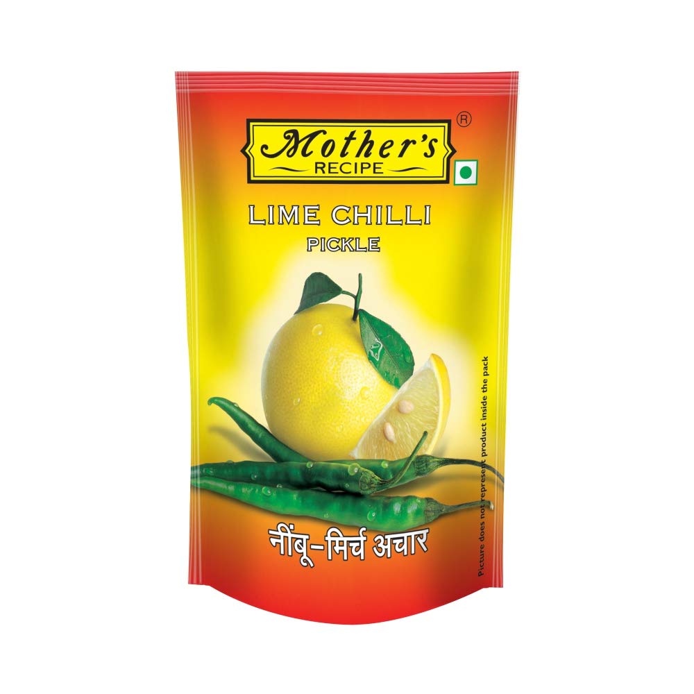 Mothers Recipe Lime Chilli Pickle Pouch, 200 g