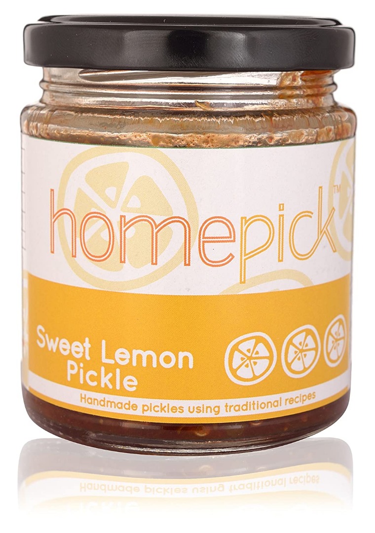 Homepick Sweet Lemon Pickle - Mitha Nimbu Achar, 200 grams