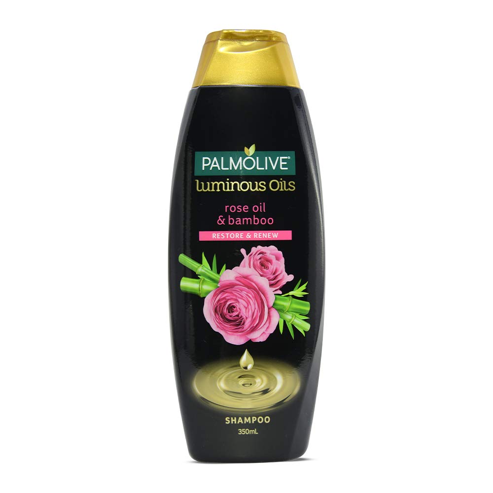 Palmolive Luminous Oil Shampoo with Essential Rose Oil & Bamboo extracts (Moisturizes Hair) - 350ml