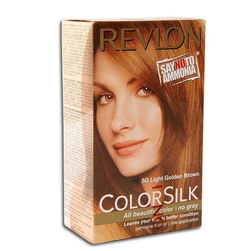 Revlon Colorsilk Hair Color, Light Golden Brown 5G (40ml)