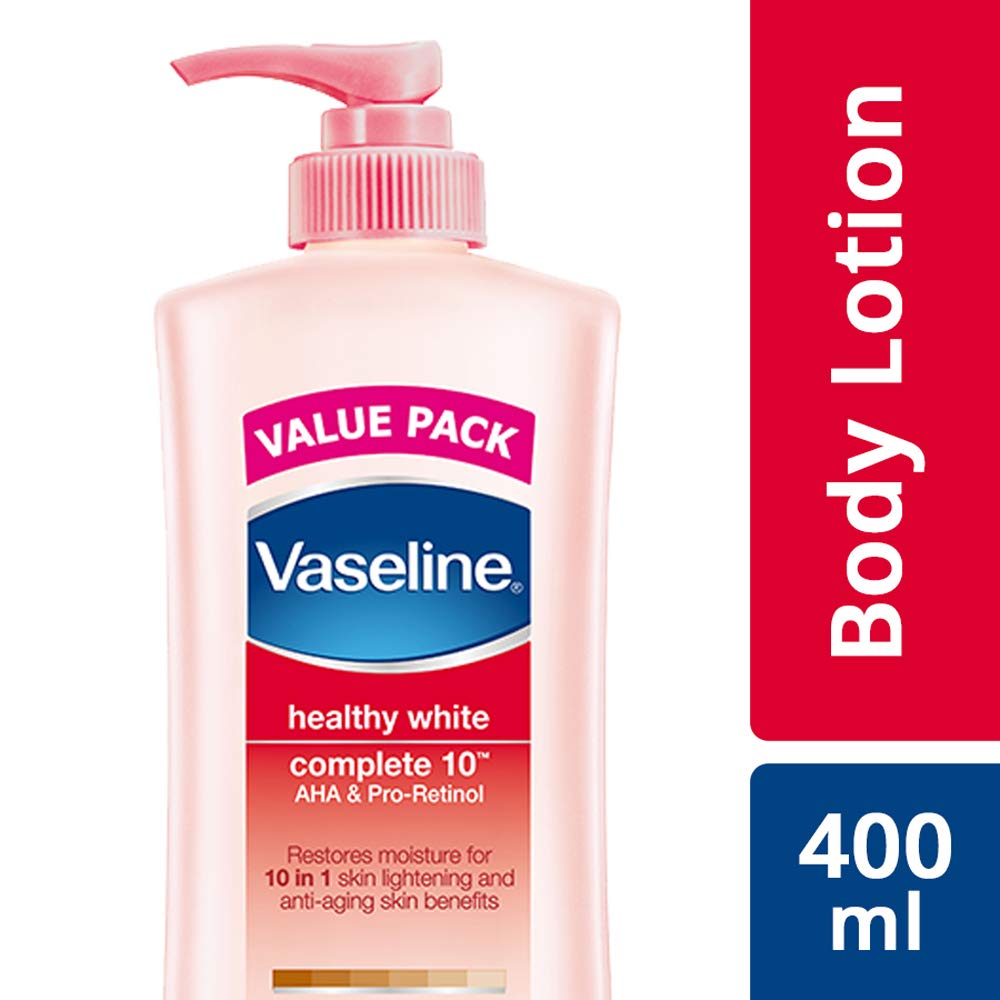 Vaseline Healthy White Complete 10 Body Lotion, 400 ml