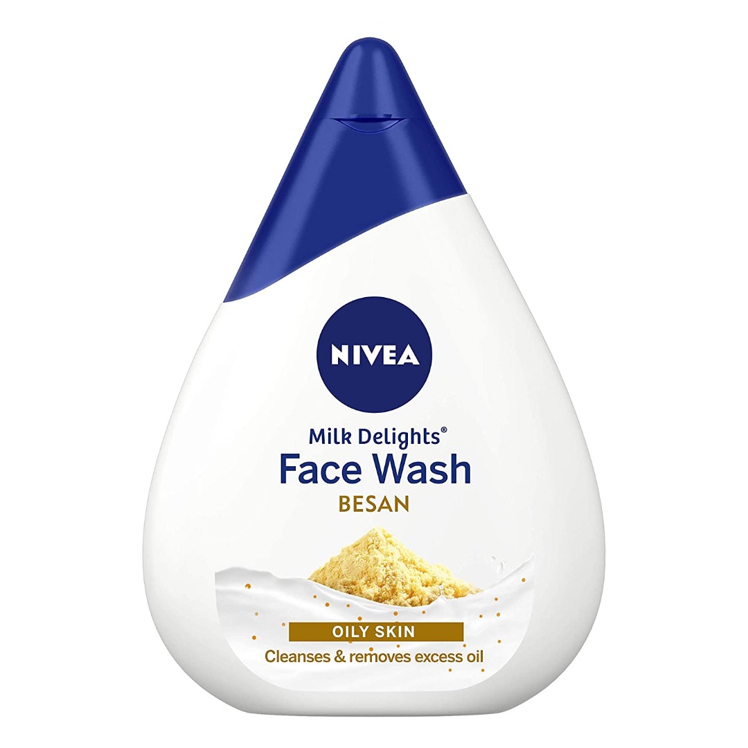 NIVEA Face Wash, Milk Delights Fine Gramflour, Oily Skin, 100ml