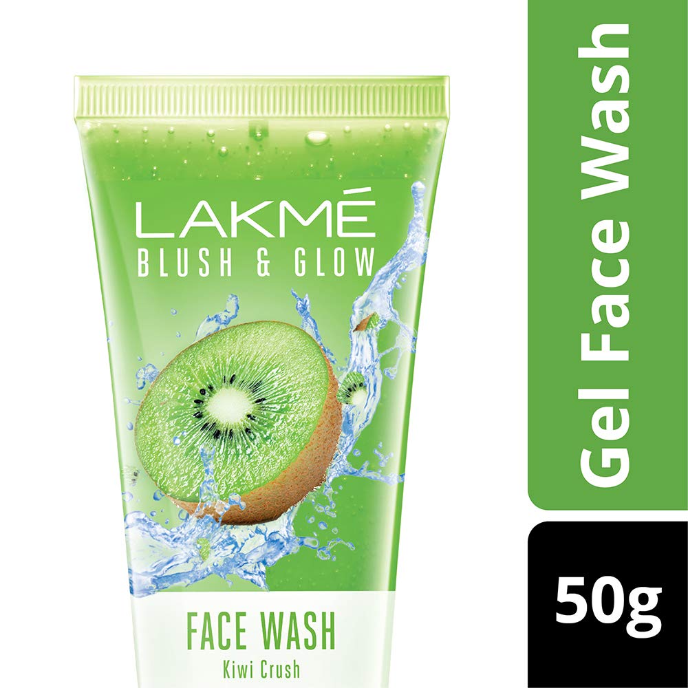 Lakme Blush and Glow Gel Face Wash - Kiwi Crush, 50g