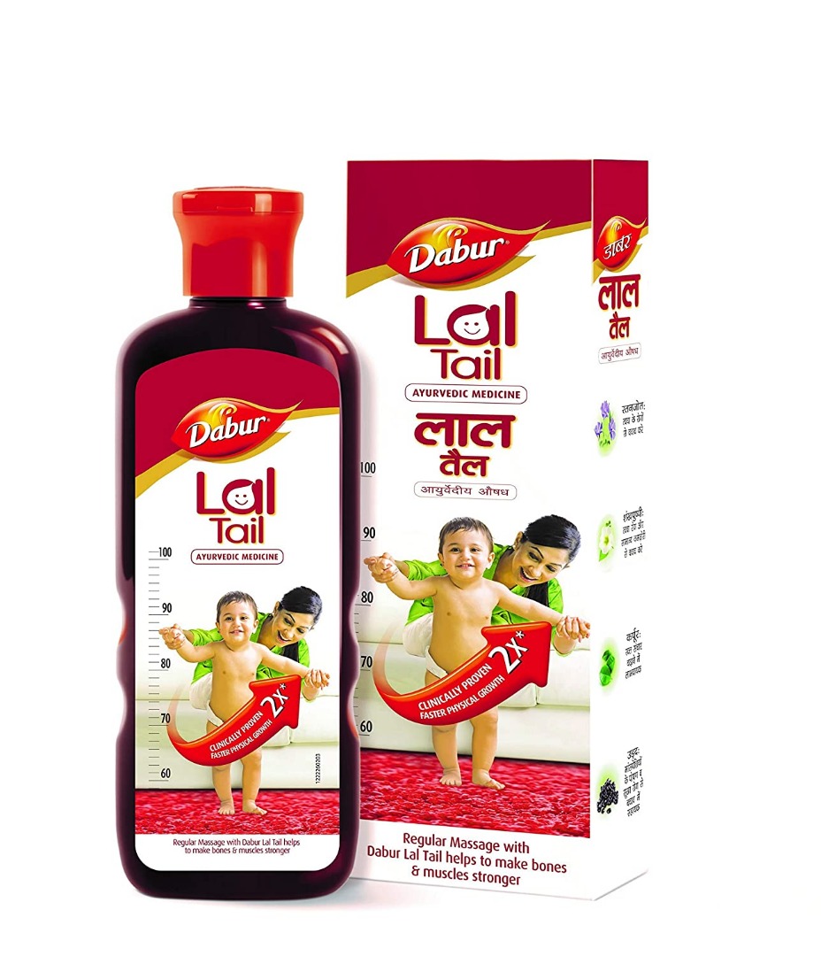 Dabur Lal Tail - Ayurvedic Baby Oil - Clinically tested 2x faster physical growth - 50 ml