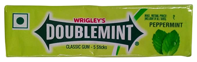 Wrigley's Doublemint Classic Gum - Peppermint, 13g Pack