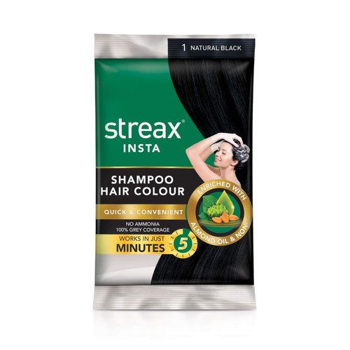 STREAX NATURAL BLACK SHAMPOO HAIR COLOUR