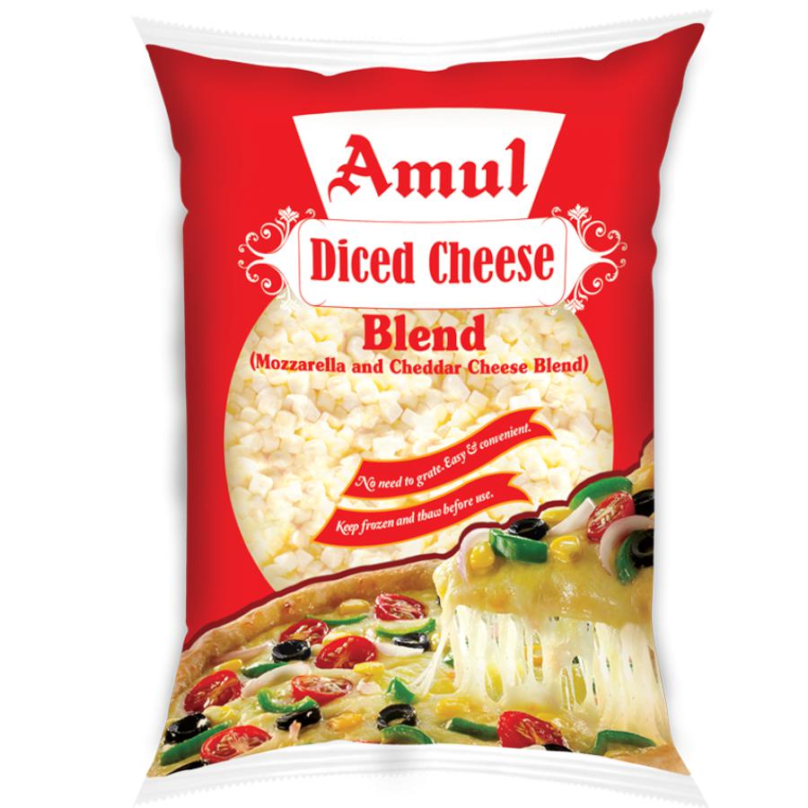 AMUL CHEESE DICED BLEND 200GM