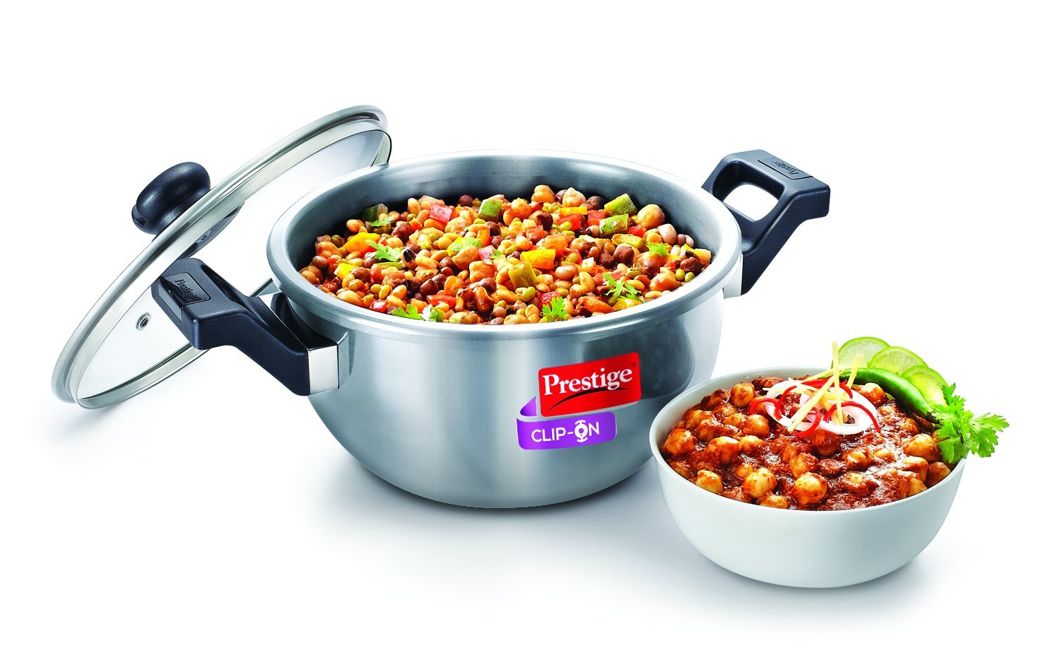Kadai Clip-on Stainless Steel- 3.5 Litres