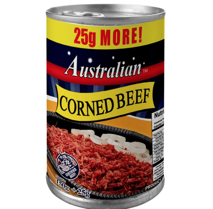 AUSTRALIAN CORNED BEEF 150G +25G