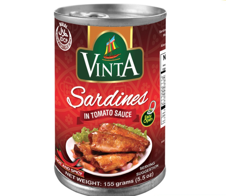 VINTA SARDINES HOT & SPICY (RED) 155G