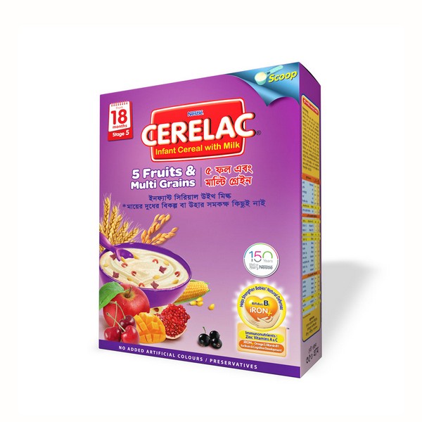 Nestle Cerelac 5 Fruits & Multi Grain 350gm