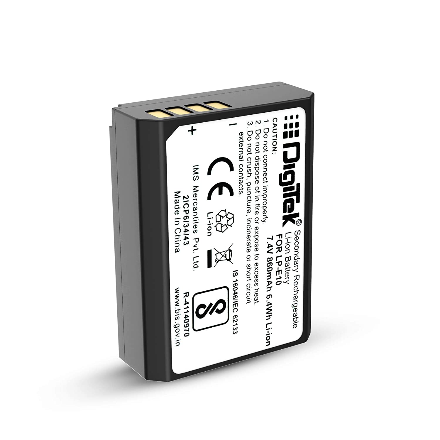 Digitek Rechargeable Li-ion Battery for Canon LP-E10