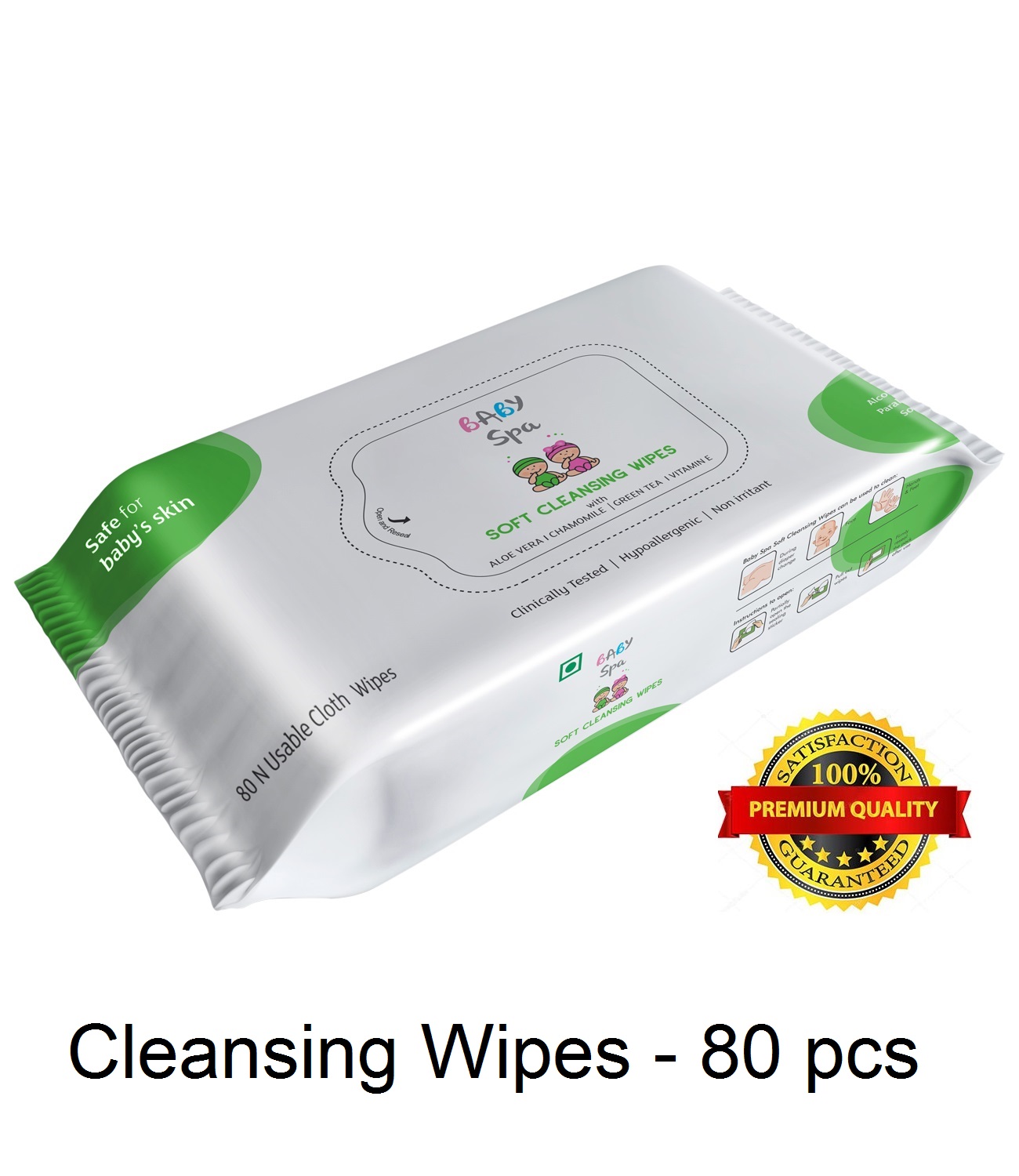 Baby Spa Soft Cleansing Wipes - 80 pcs