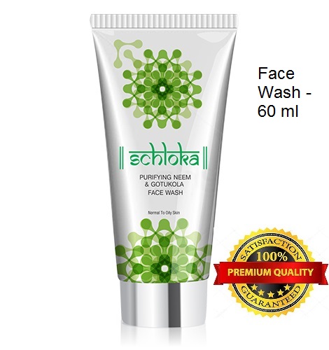 Schloka Facewash-Neem & Gotukola-60 ml