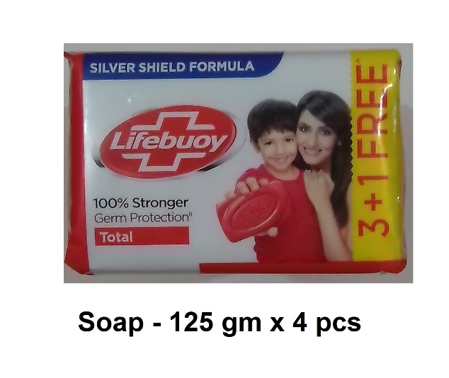 Lifebuoy Soap- 125 gms x 4 pcs