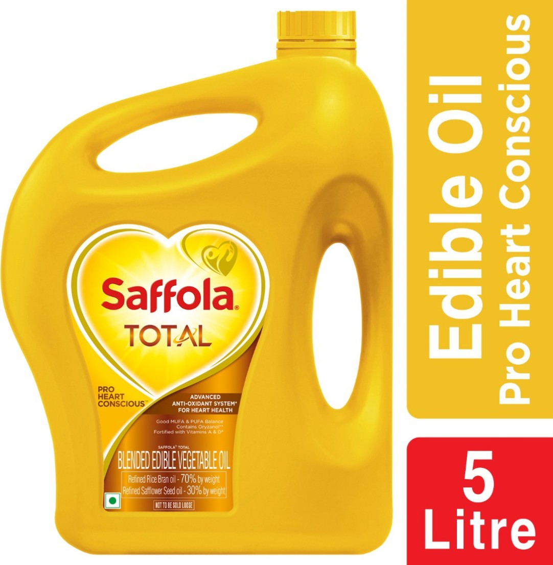 Saffola Total Pro Health Conscious Blended Oil Can (5L)