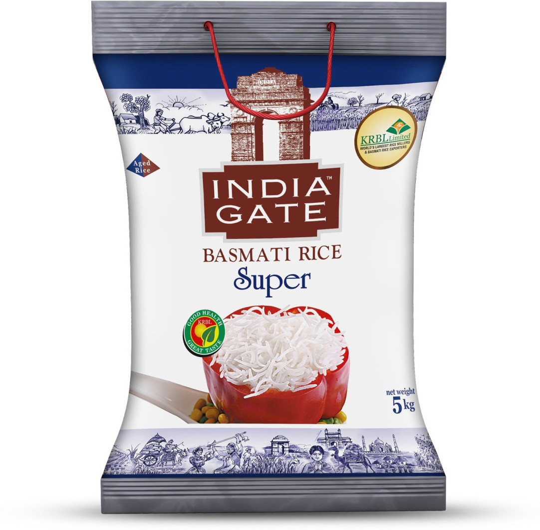 India Gate Super Basmati Rice (Long Grain) (5Kg)