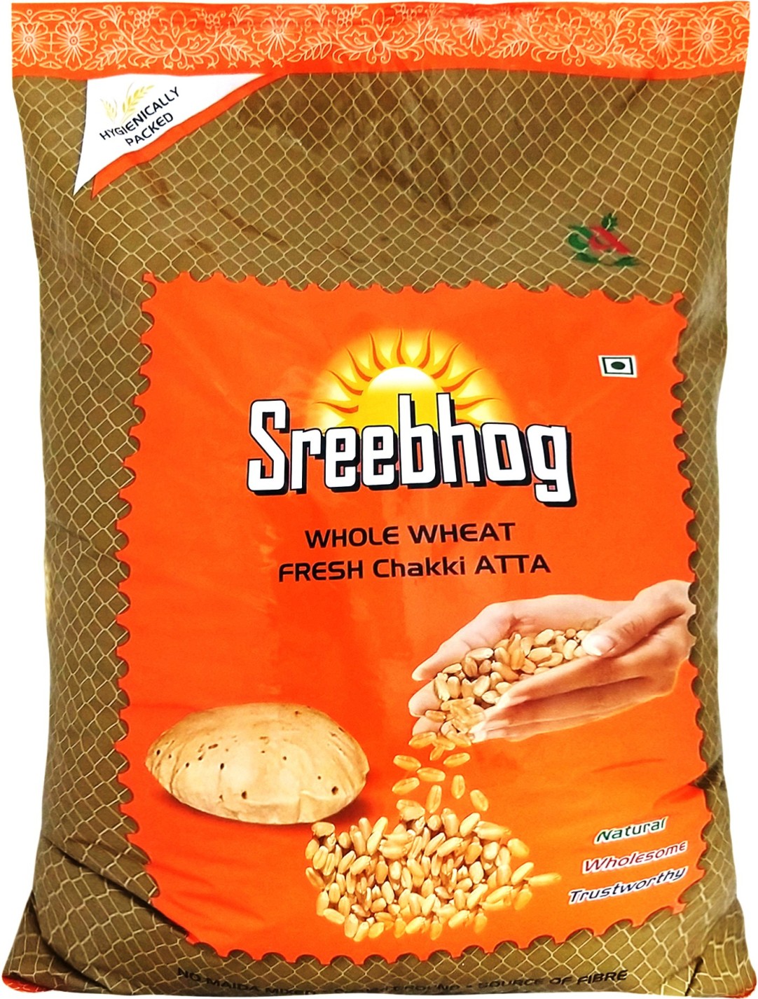 Shreebhog Whole Wheat Fresh Chakki Atta (10Kg)
