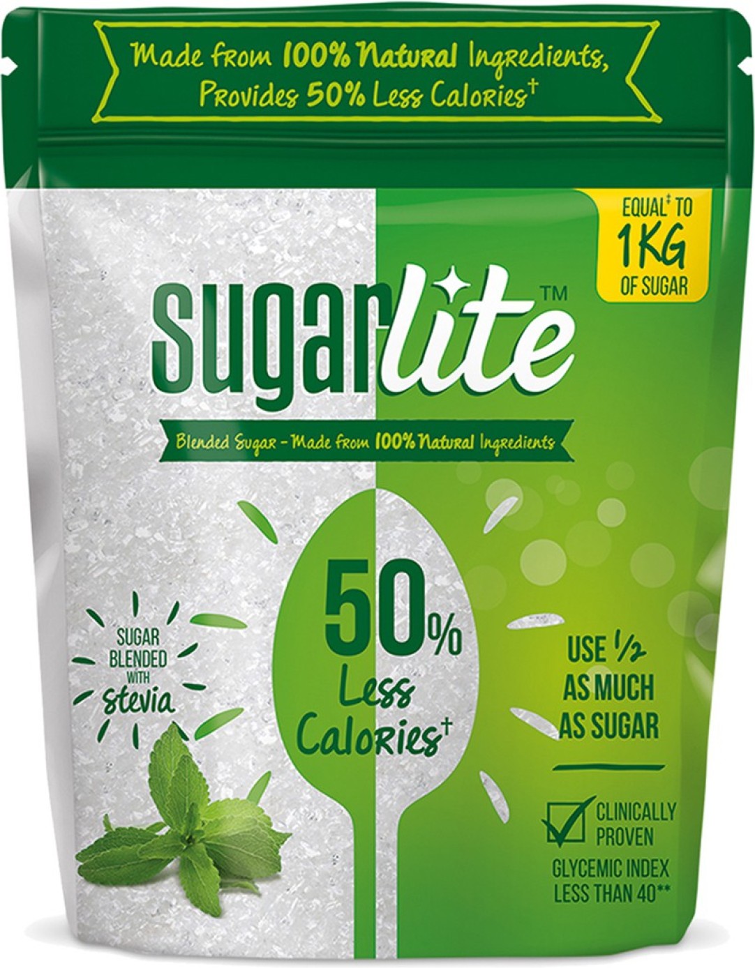 Sugarlite 50% Less Calories Sugar (500gm)