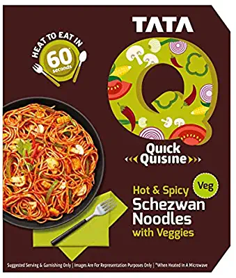 TATA Q Hot & Spicy Schezwan Noodles with Veggies, 290g