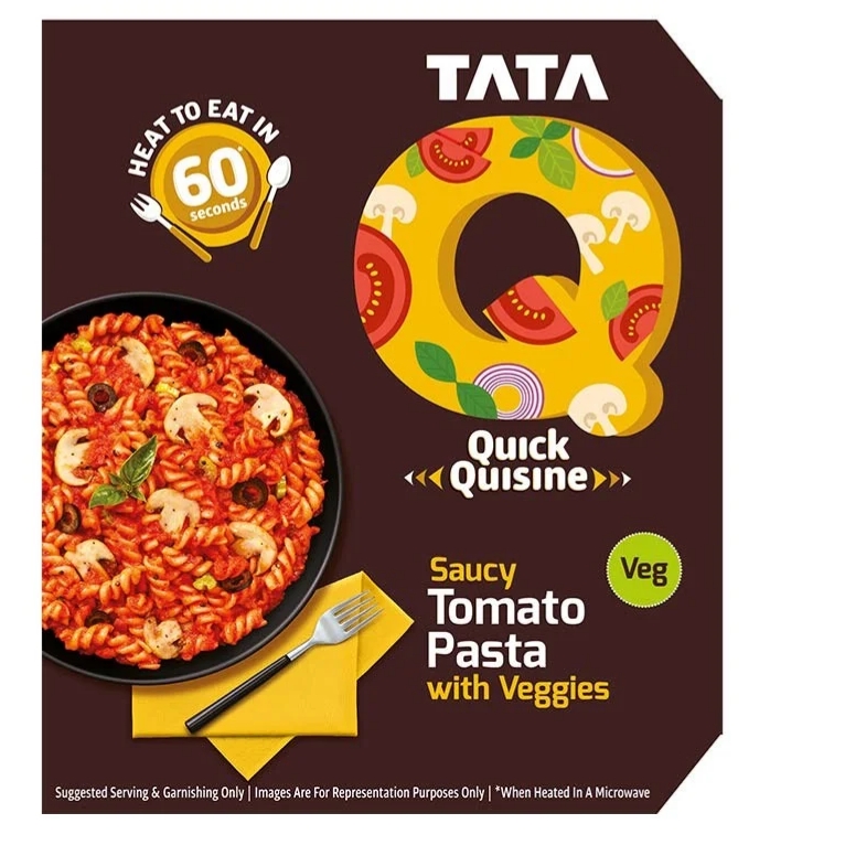 Tata Q Saucy Tomato Pasta with Veggies, 290g 