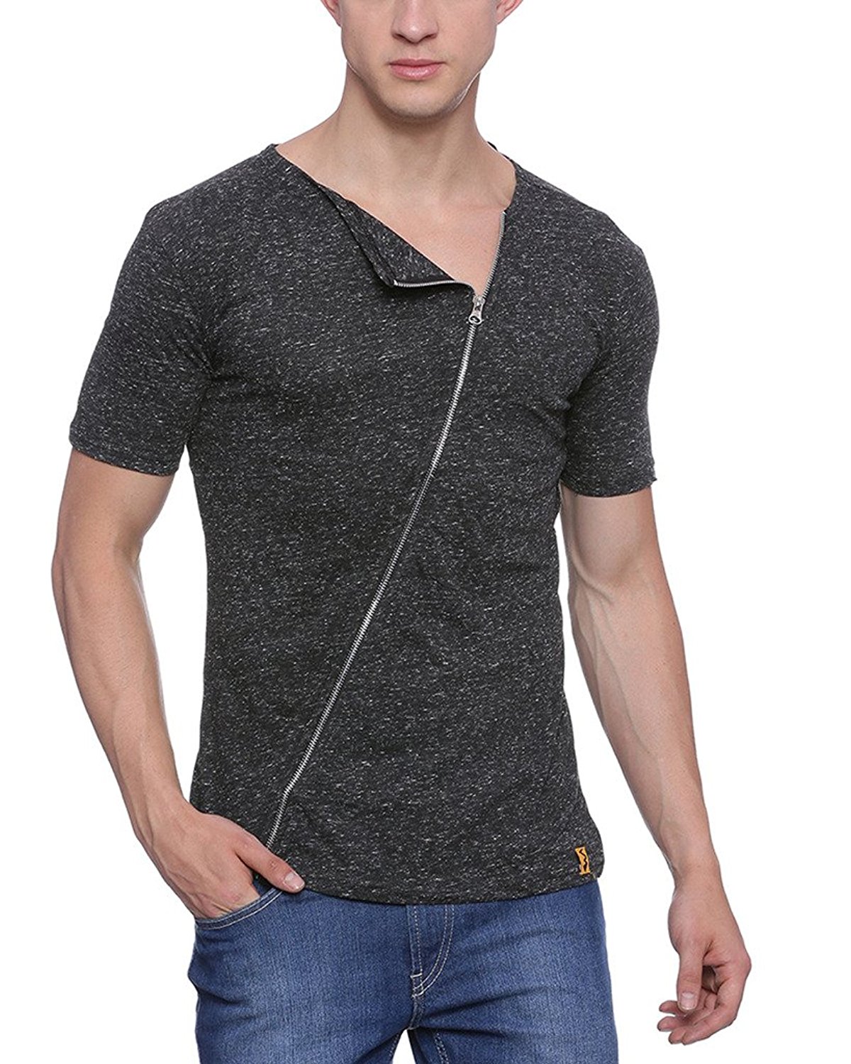 Campus Sutra Men Boat Neck Tshirt
