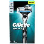 
Gillette Mach 3 Shaving Razor + 1 Shaving Blade/Cartridge                         3 pcs Pack