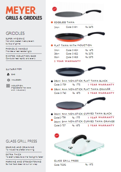 NON - STICK CURVED TAWA BLACK 26cm / 4mm