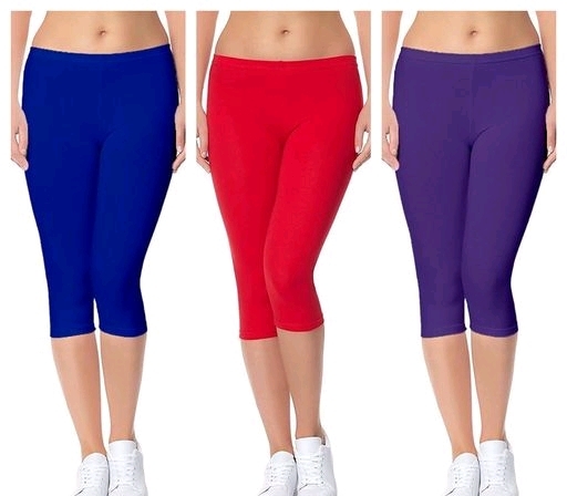 Women Cotton Lycra Capri