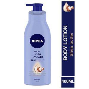 Nivea Body Lotion - Shea Smooth Milk, For Dry Skin