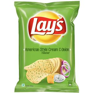 Lays Potato Chips - American Style Cream & Onion Flavour