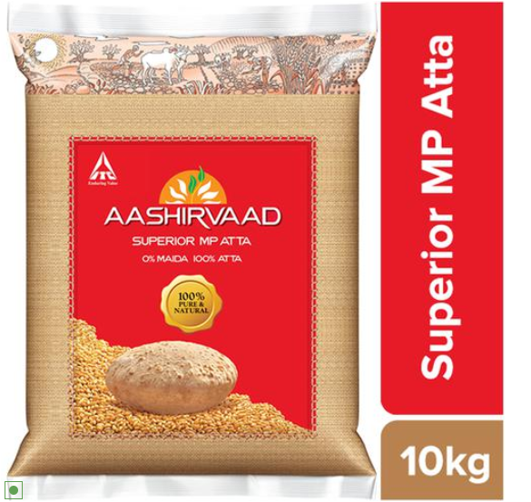 (10 kg) Aashirvaad Atta  (Whole Wheat)