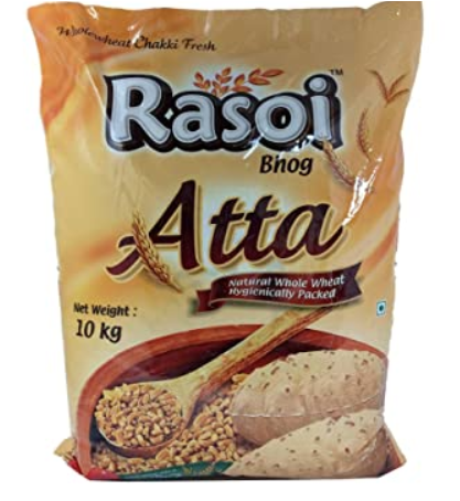 (10kg) Rasoi Bhog Whole Wheat Atta 
