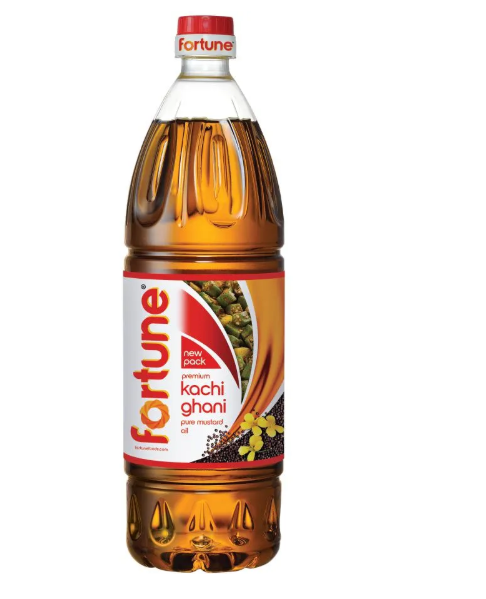 (1 L ) Fortune Kachi Ghani Mustard Oil ( Tel ) 