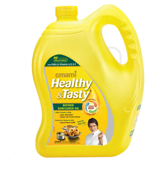  ( 5 L  ) Can Emami Healthy & Tasty Refined Sunflower Oil